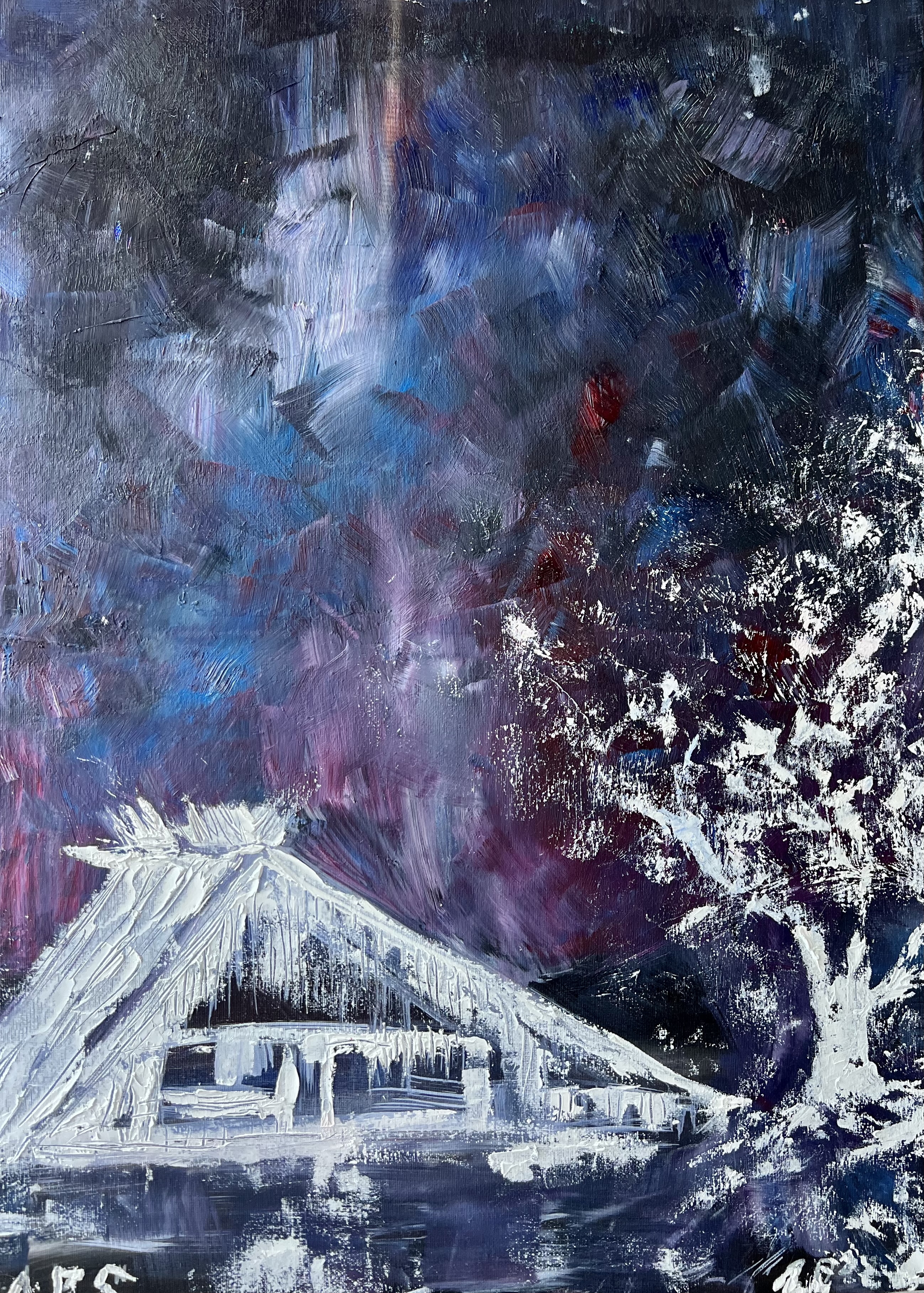 SORROW - melancholic house in winter landscape